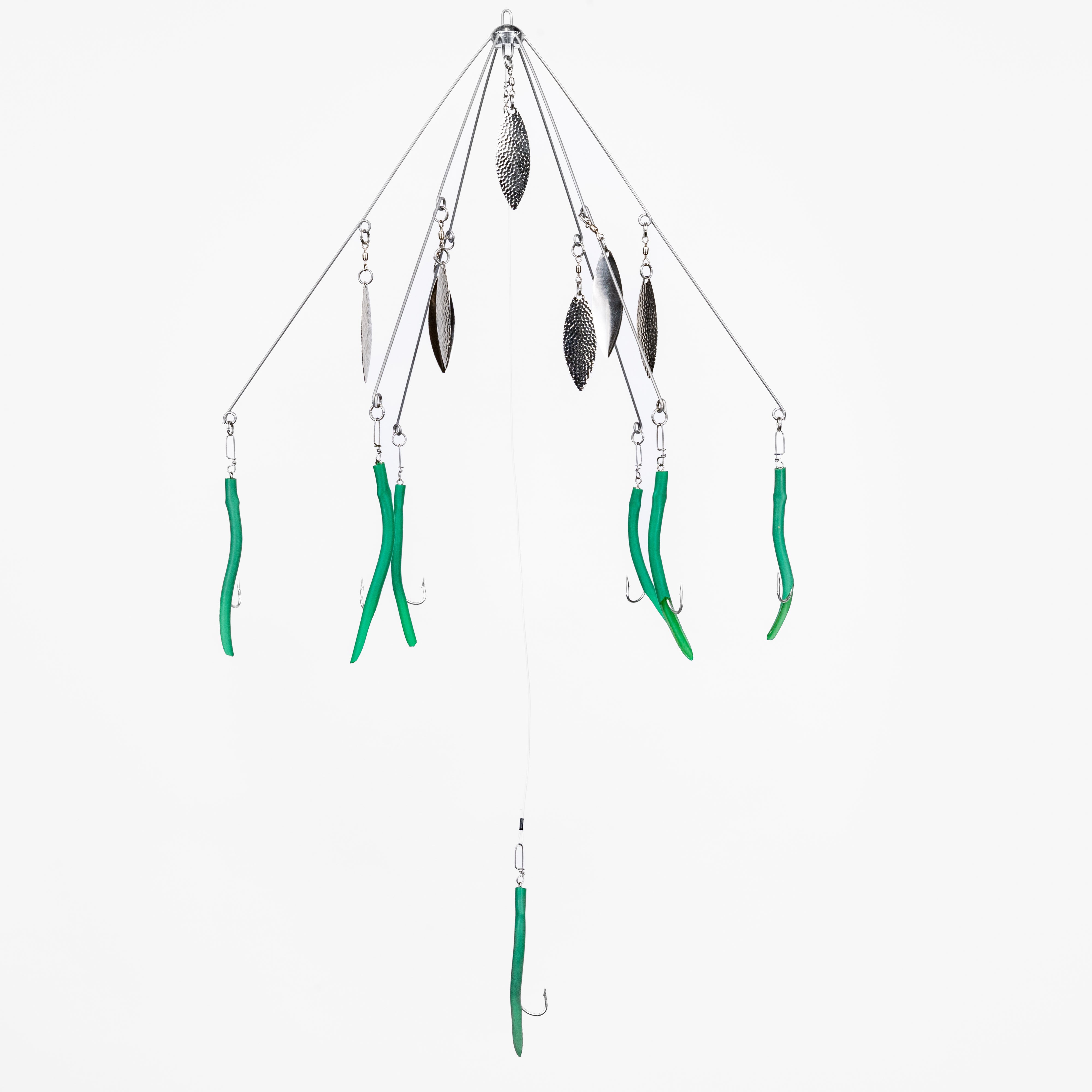 9er's Lures 6 Arm Tube or Shad Umbrella Rig J&H Tackle 9er's Lures 6 Arm Tube or Shad Umbrella Rig J&H Tackle