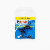 American Fishing Wire Brass Coastlock Snap Swivels