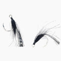 BKK Lone Diablo Bucktail Teaser Hooks Black