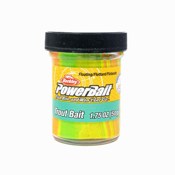 berkley tackle bag with 4 jars of powerbait Berkley PowerBait Trout Bait