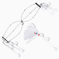 Blue Water Candy 6 Arm Umbrella w/ 4oz Parachute White