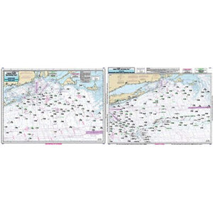 Captain Seagull's Offshore Canyon Chart MA, RI, CT, NY Offshore Nautical Chart