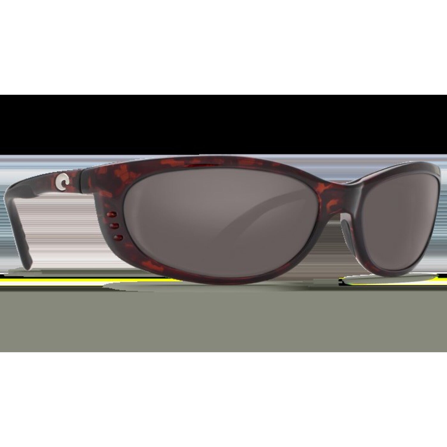 Costa Del Mar Fathom Sunglasses with Black and Brown Frame Costa Fathom L (61-16) with Green Mirror lenses and Tortoise  main image 3