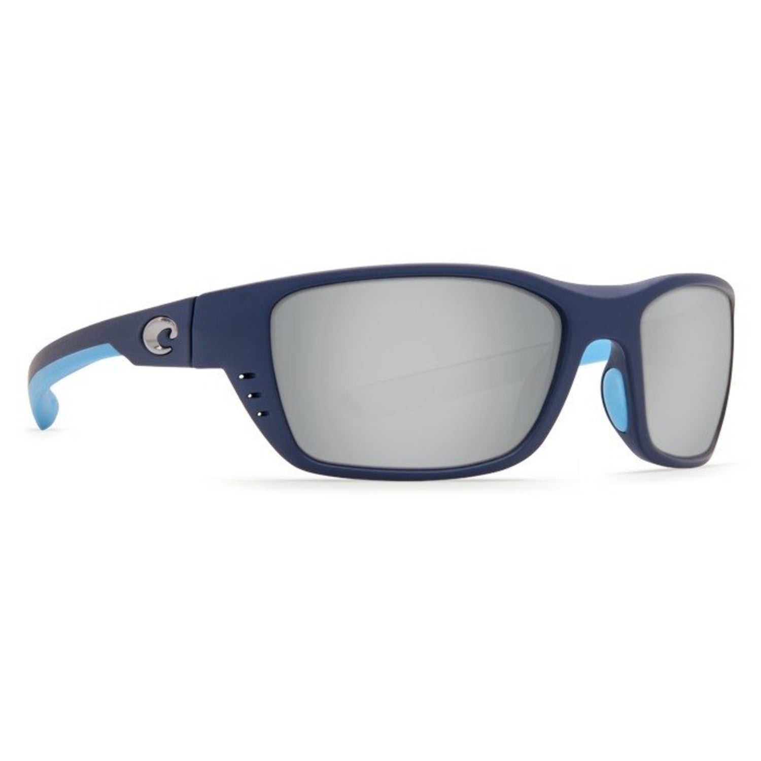Costa Del Mar White Tip Polarized Sunglasses Matte Gray Blue Mirror 580 P New Costa Whitetip PRO M (57-18) with Blue Mirror lenses and  main image 3