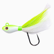 Dark Matter John Skinner Swing Hook Fluke Bucktails Chartreuse White