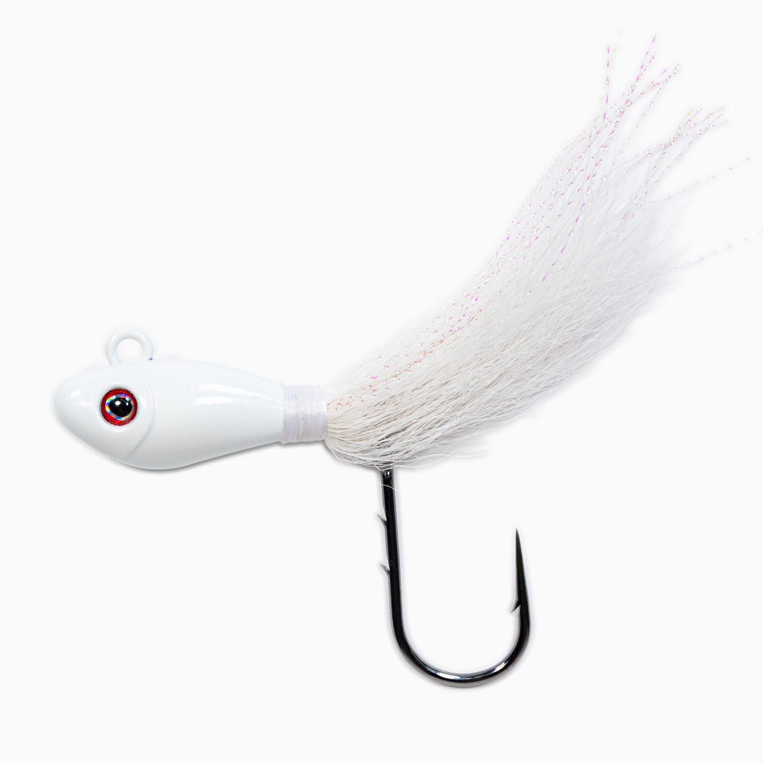 Dark Matter John Skinner Swing Hook Fluke Bucktails White