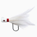 Dark Matter John Skinner Swing Hook Striped Bass Bucktails White