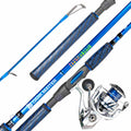 Striped Bass Casting and Jigging Combo – Most Popular - 7'0" Spinning Blue