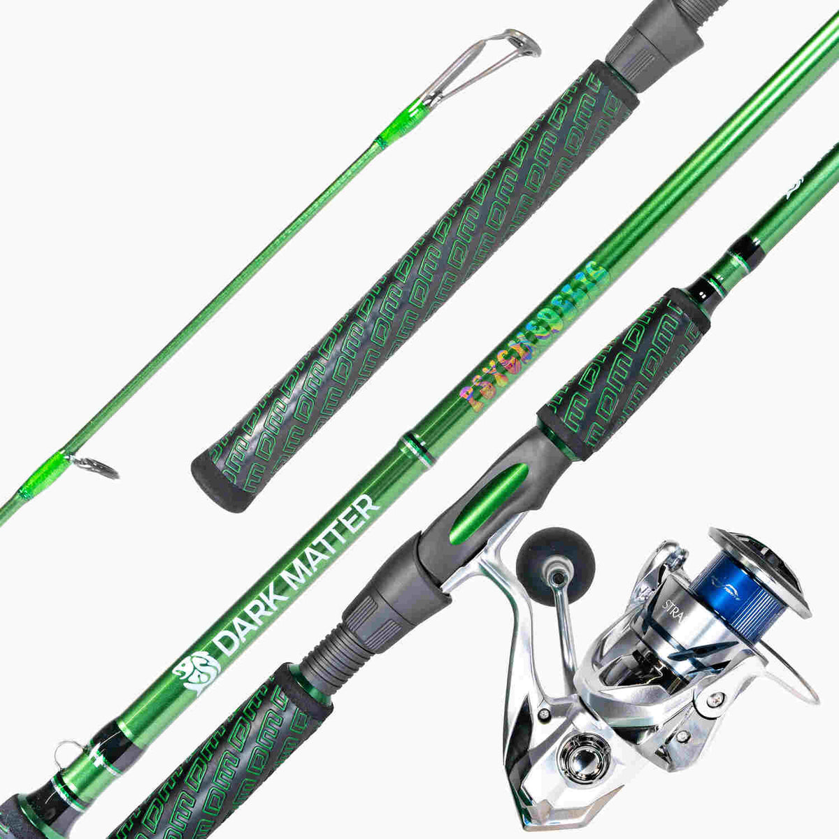 Striped Bass Casting and Jigging Combo – Most Popular - 7'0" Spinning Green