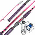 Striped Bass Casting and Jigging Combo – Most Popular - 7'0" Spinning Pink