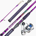 Striped Bass Casting and Jigging Combo – Most Popular - 7'0" Spinning Purple