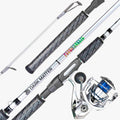 Striped Bass Casting and Jigging Combo – Most Popular - 7'0" Spinning Silver