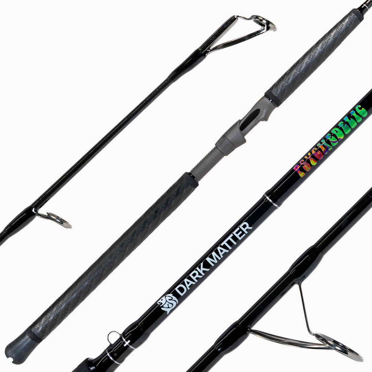 Dark Matter Psychedelic Inshore Spinning Rods Heavy Black