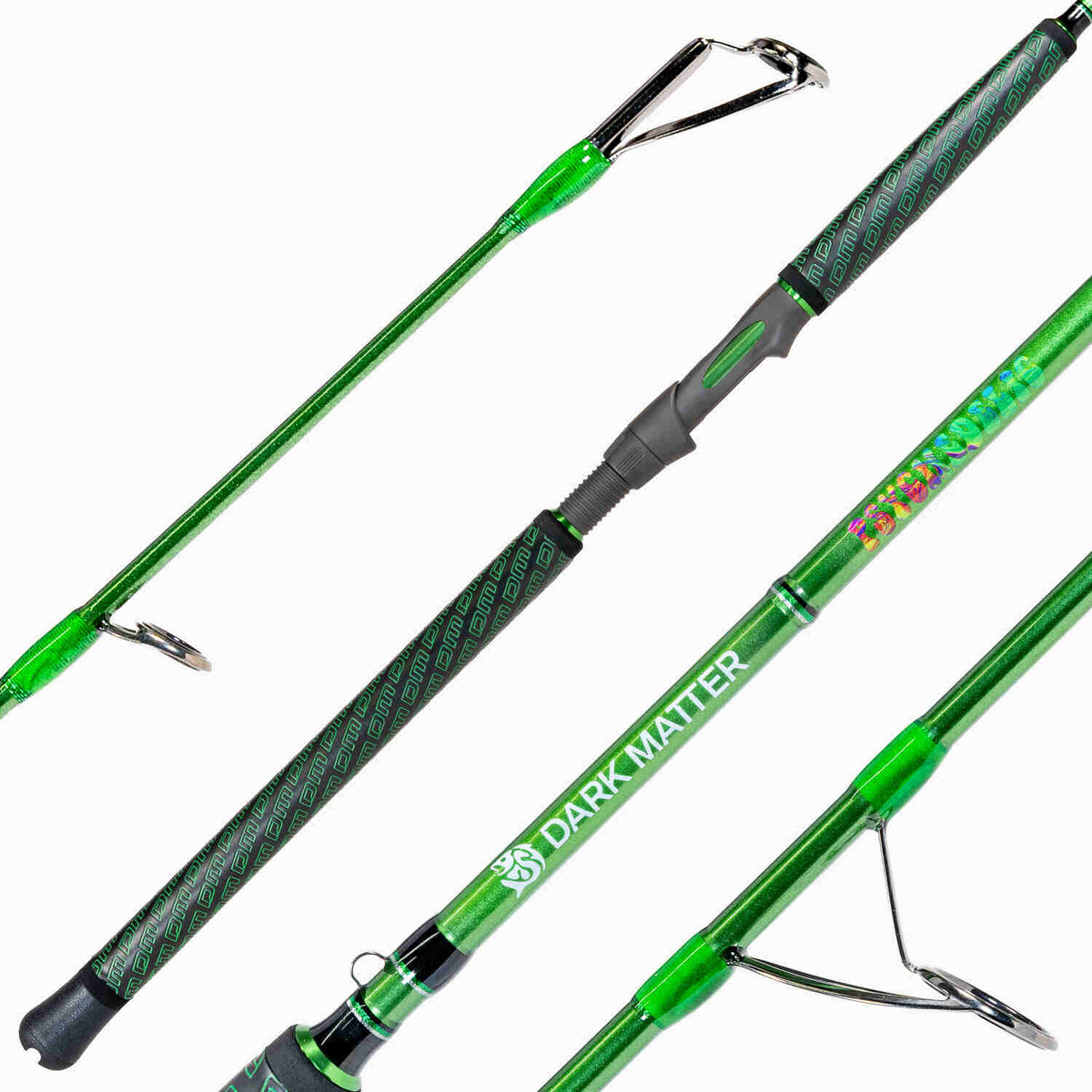 Dark Matter Psychedelic Inshore Spinning Rods Heavy Green