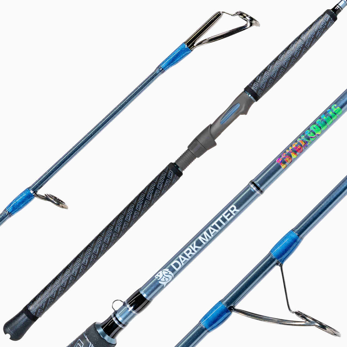 Dark Matter Psychedelic Inshore Spinning Rods Heavy Gunmetal