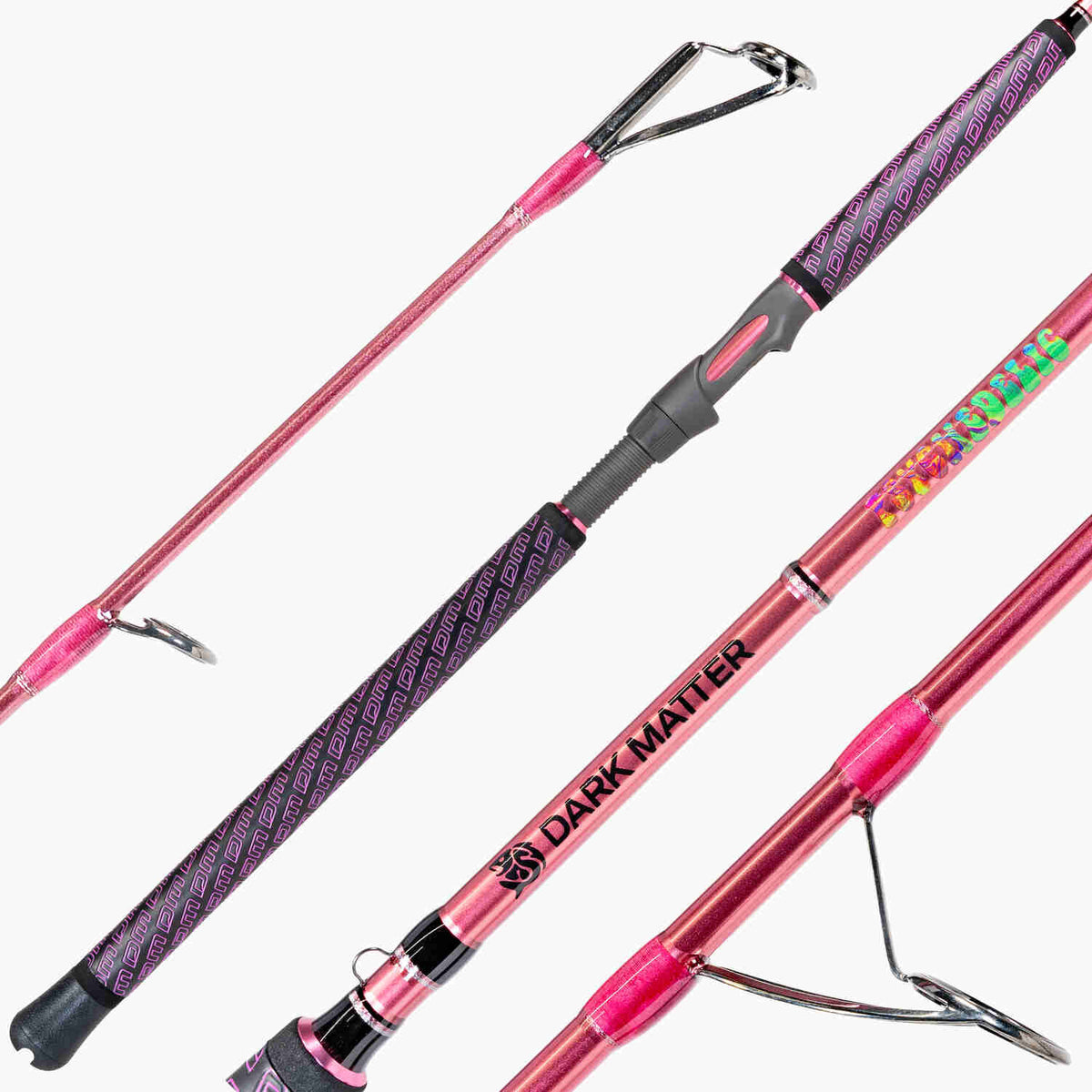 Dark Matter Psychedelic Inshore Spinning Rods Heavy Pink