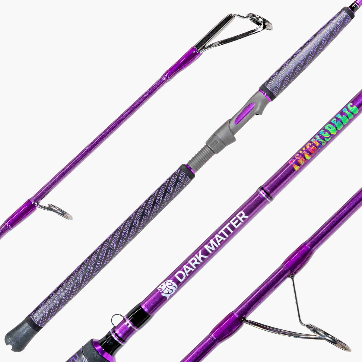 Dark Matter Psychedelic Inshore Spinning Rods Heavy Purple