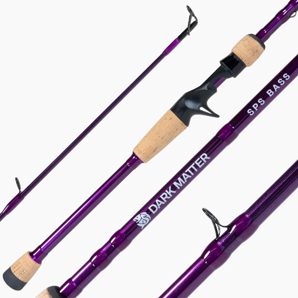 Dark Matter SPS Bass Casting Rods Purple
