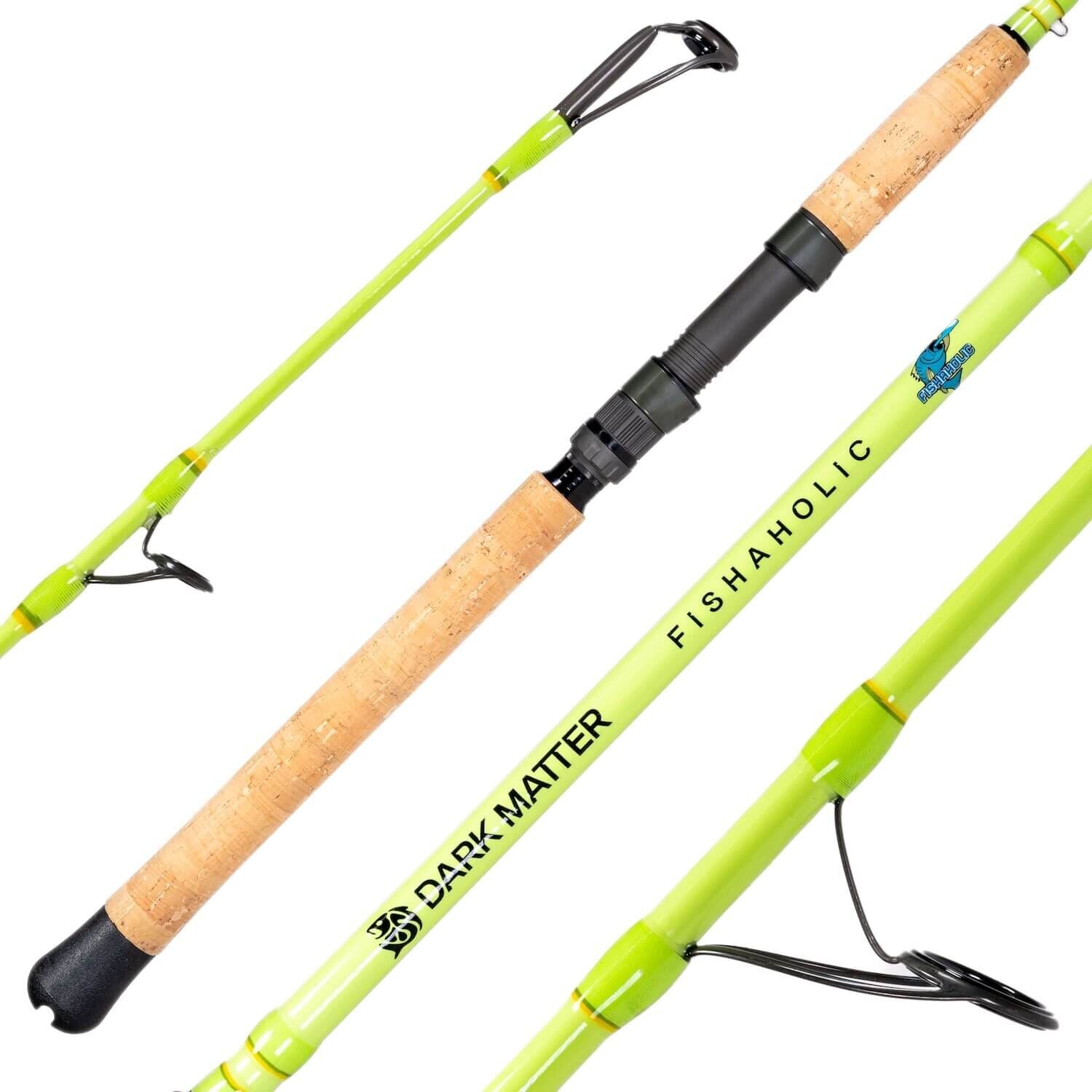 bioluminsicent fishing pole name Dark Matter Fishaholic Inshore Spinning FIS70HF / Avocado Green