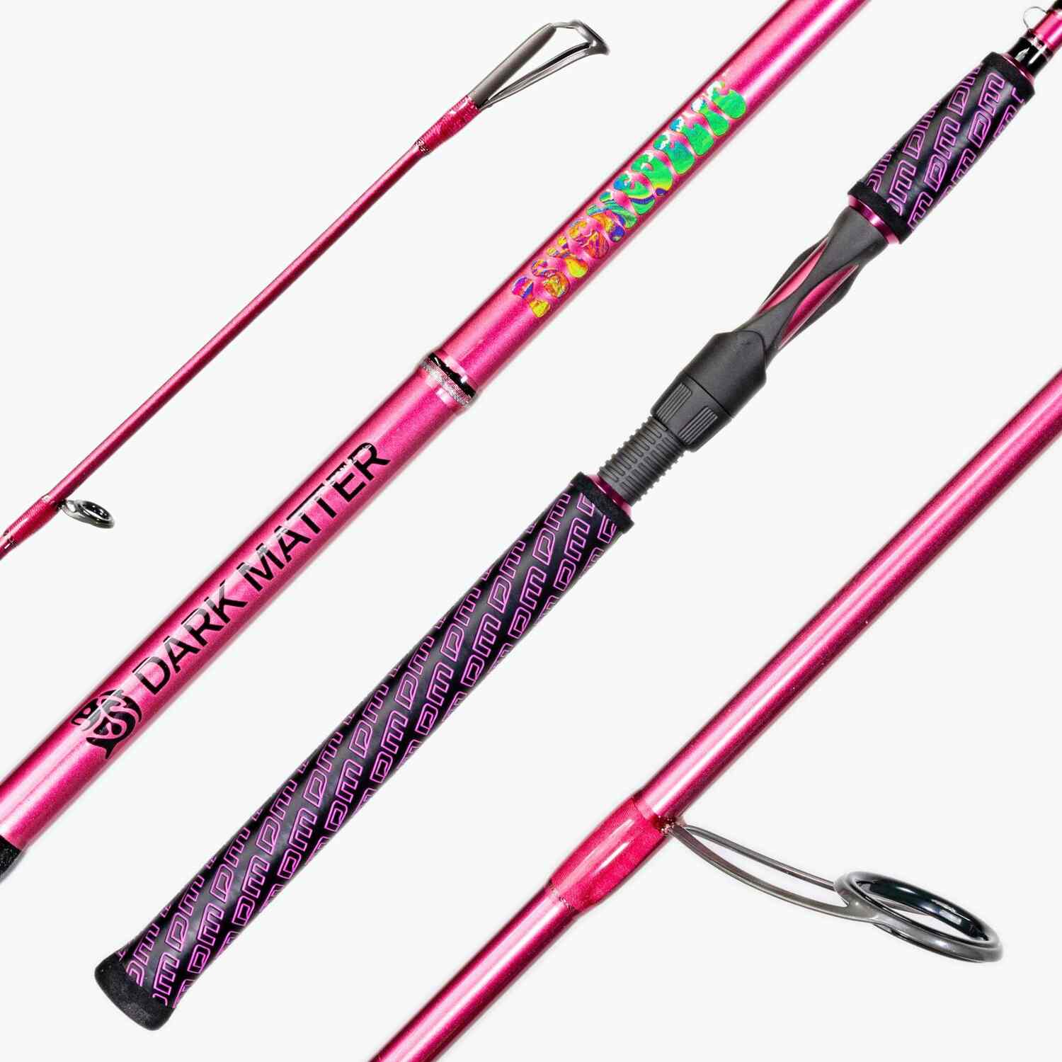 colored fishing poles Dark Matter Psychedelic Inshore Spinning Rods