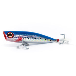 Dark Matter Fishaholic Pulsar Popper - Blue-Silver