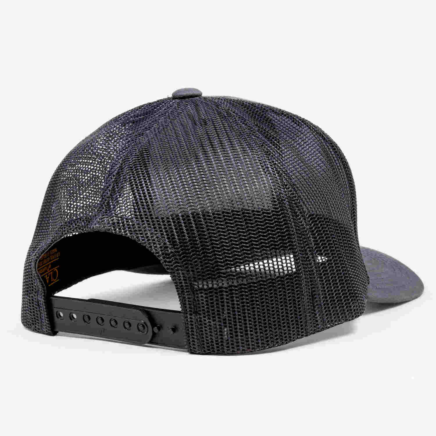 DarkMatterPrestigeTruckerSnapbackHatCharcoalBack_GRY