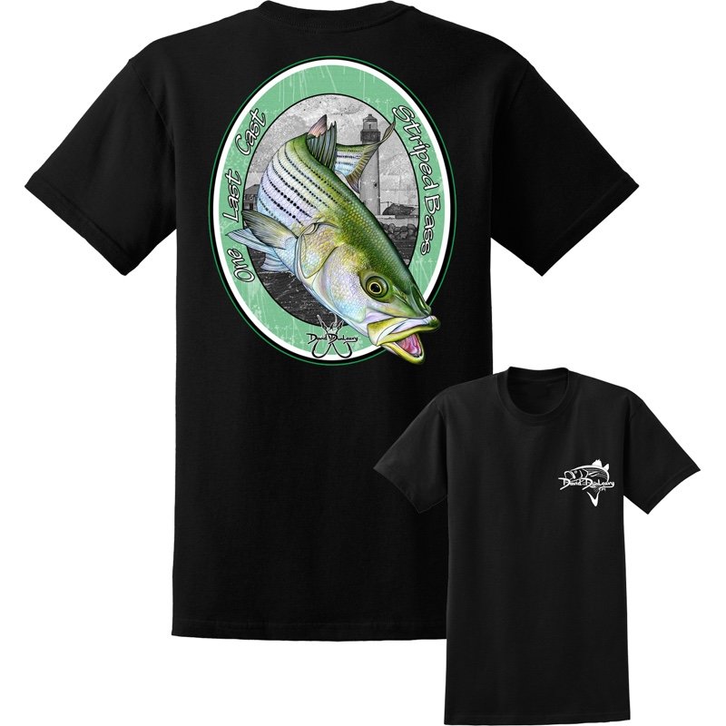 David Dunleavy Last Cast Striped Bass Short Sleeve T-Shirt