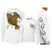 David Dunleavy Flounder Long Sleeve Performance T-Shirt