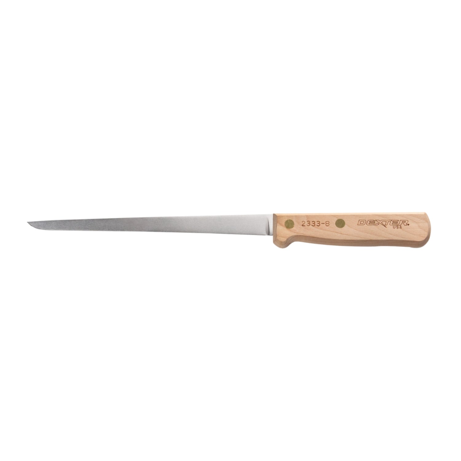 Dexter Russell 10421 3-3/8" Traditional Clam Knife | Natural Wood Handle | USA Made