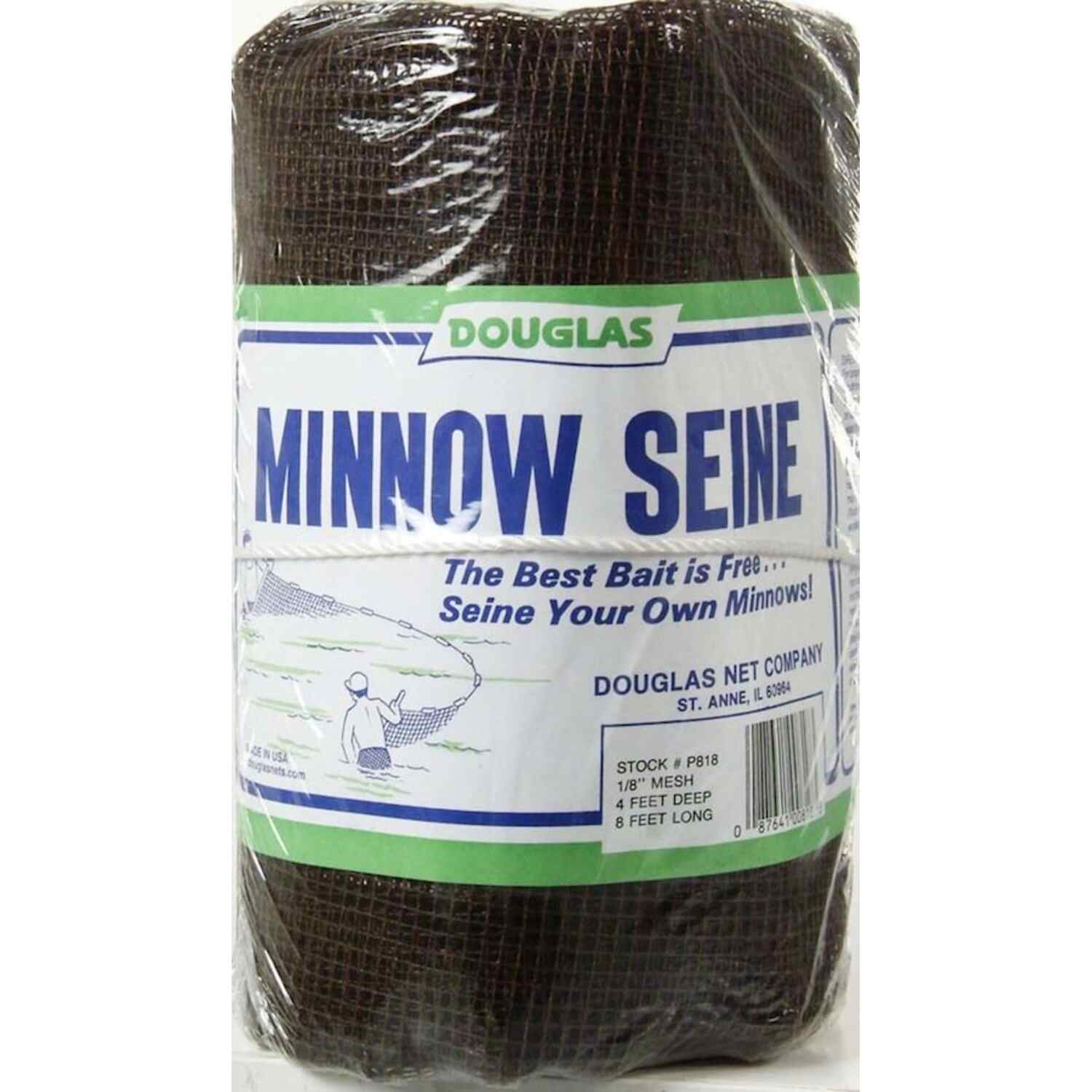 douglas net fishing minnow seines Ranger 1/8" Common Sense Polyester Minnow Seine Nets