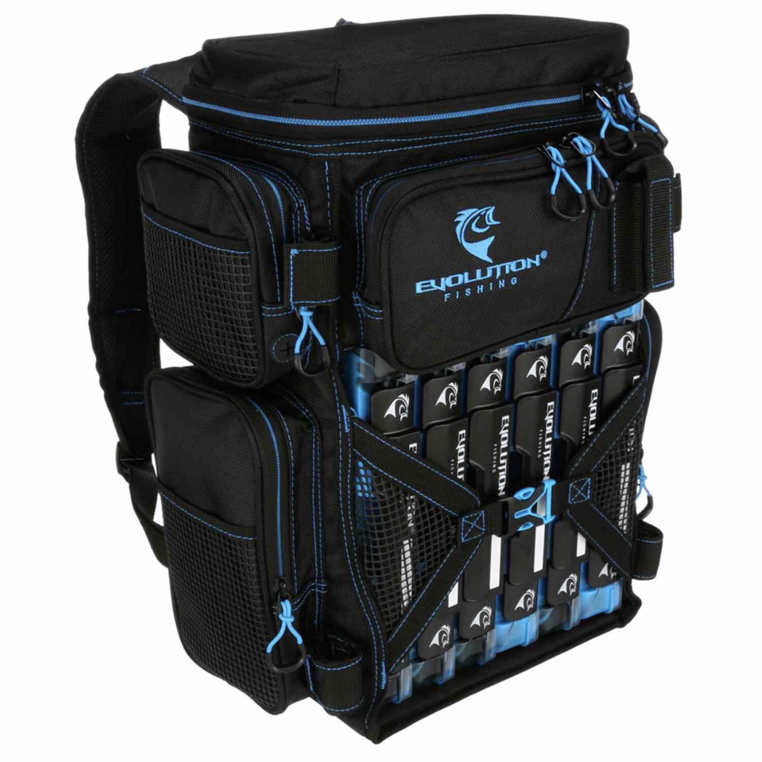 3600 tackle bag Evolution Fishing 3600 Drift Series Tackle Backpack Blue