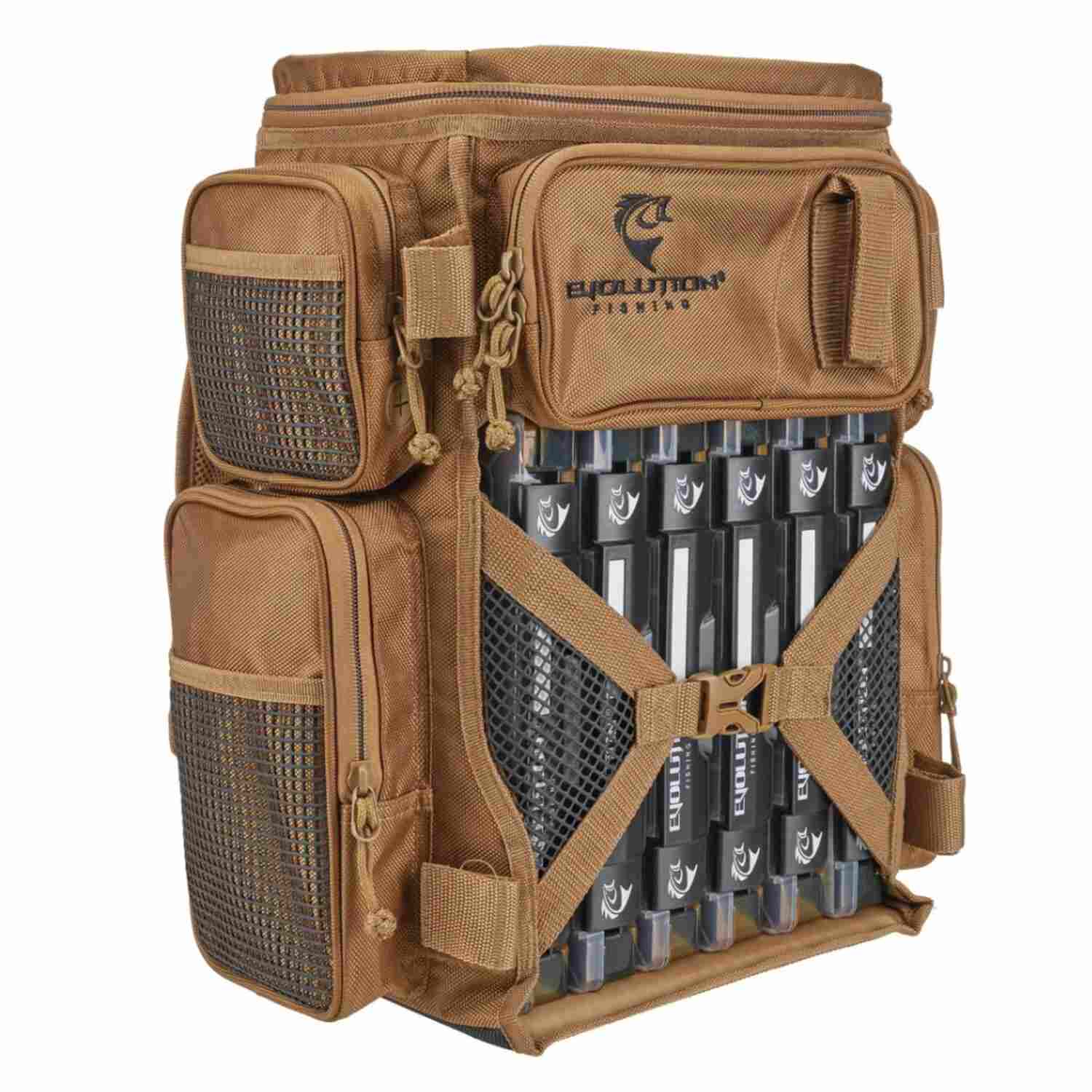 Evolution Outdoor Drift Series Tackle Backpack 3600, Coyote Evolution Outdoor Drift Series Tackle Backpack 3600, Coyote
