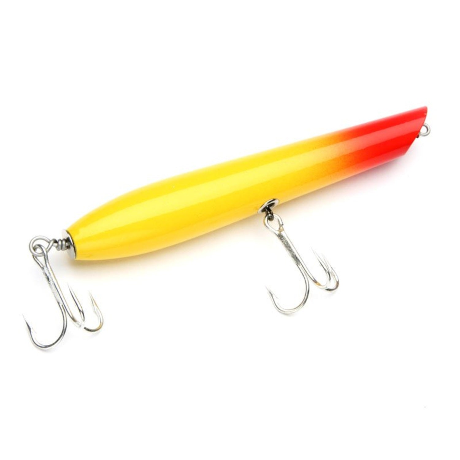 Gibbs-Pencil-Popper-2oz-Wooden-Surf-Lures-Yellow-Red-Head_YRH