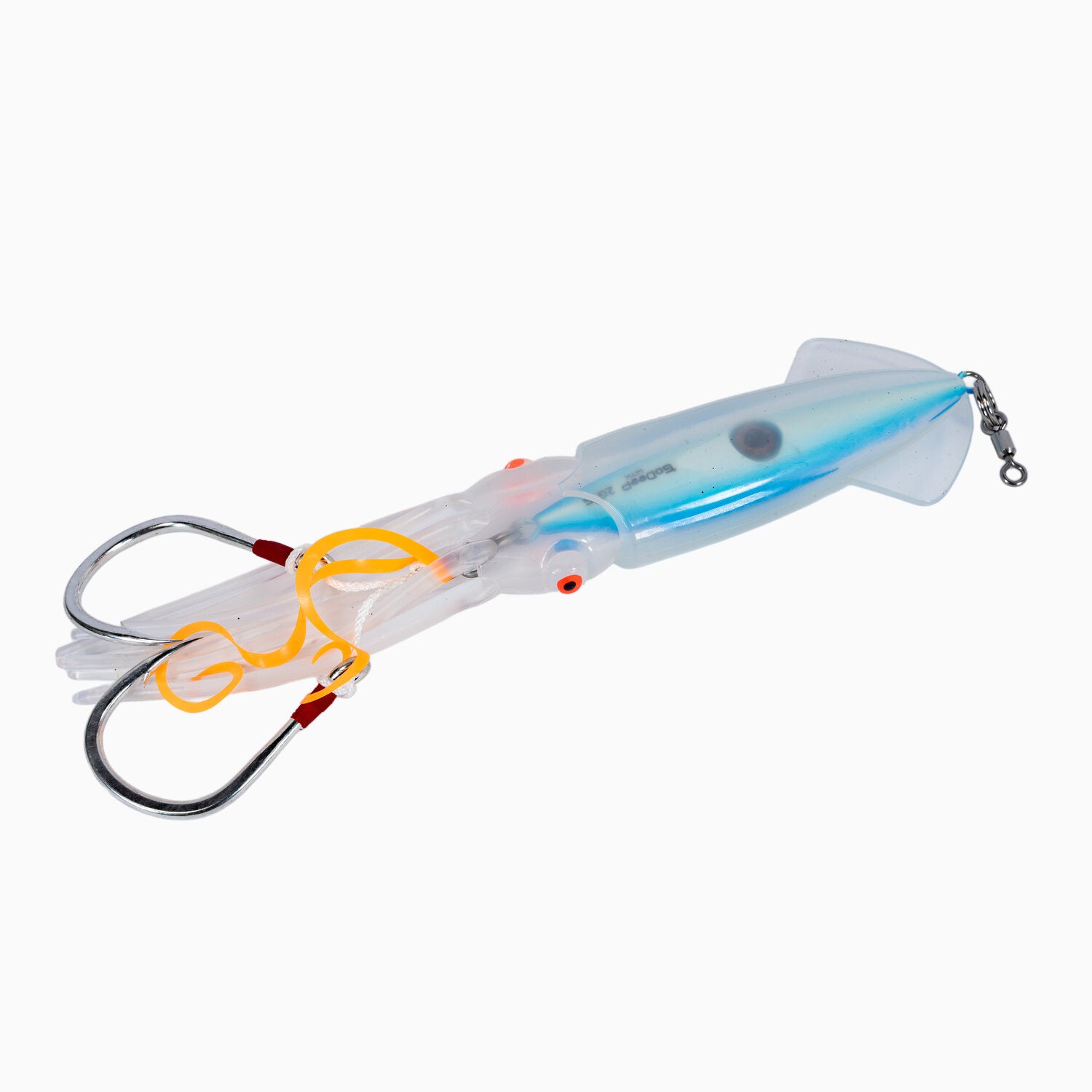 GoDeep MTK Squid Skirt Jig Clear Blue Glow