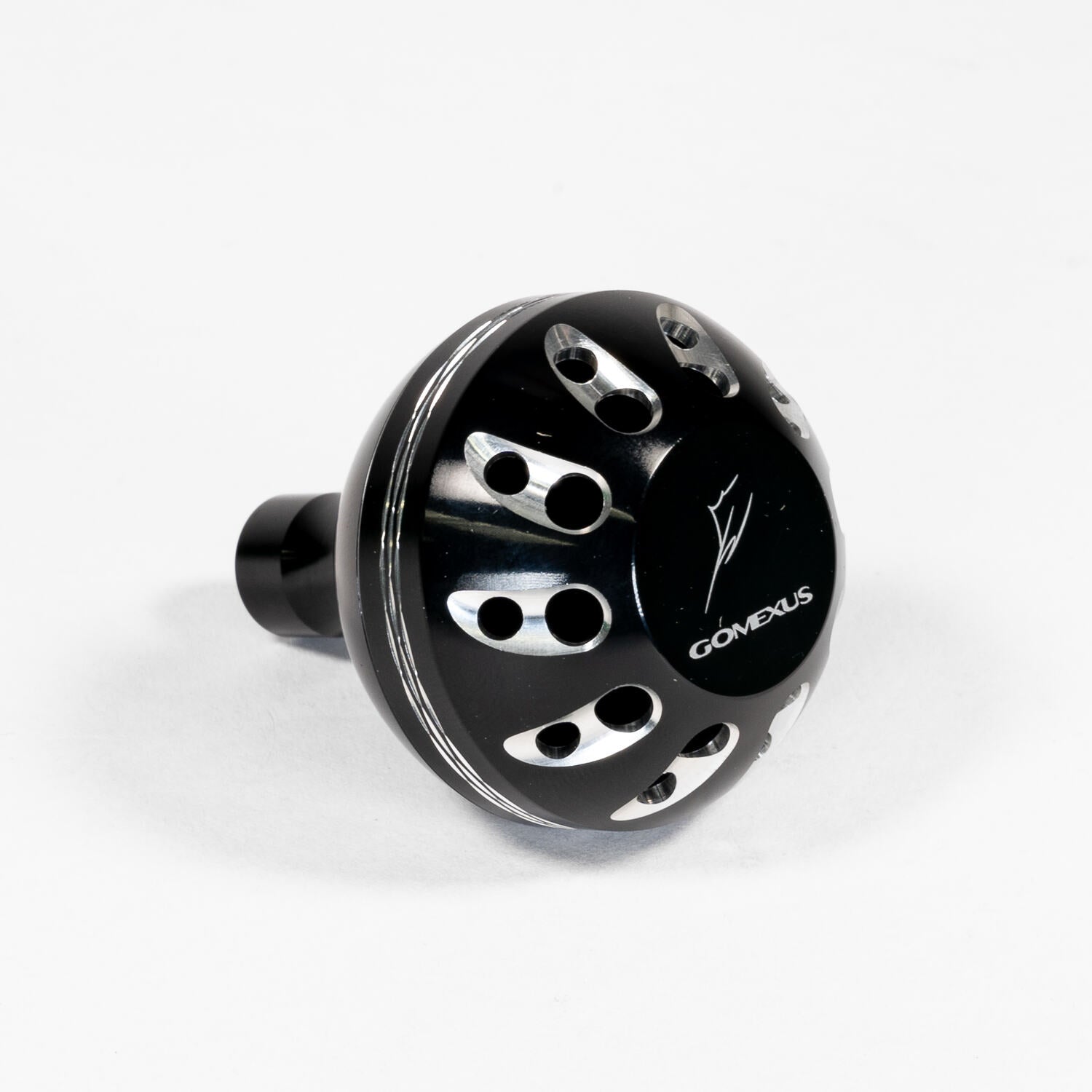 Gomexus A38BKBKSR G Knob Alu Black Silver 38mm Shimano A Daiwa S 1489