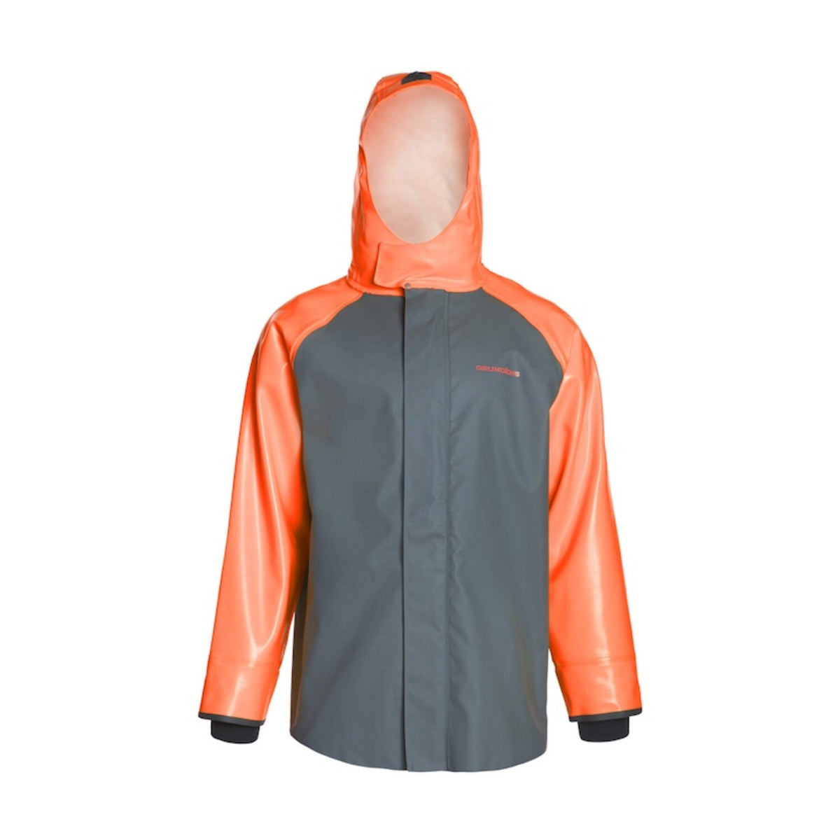 Grundens-Hauler-Jacket-Orange-Grey-Front_1