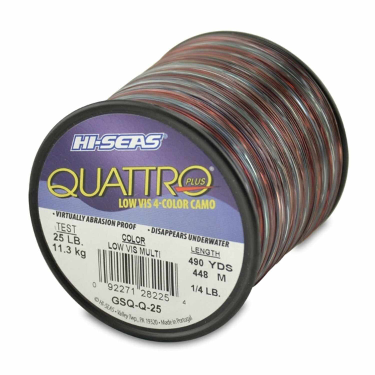 Hi-Seas-25lb-Quattro-Monofilament-1-4-lb-Spool-Camo