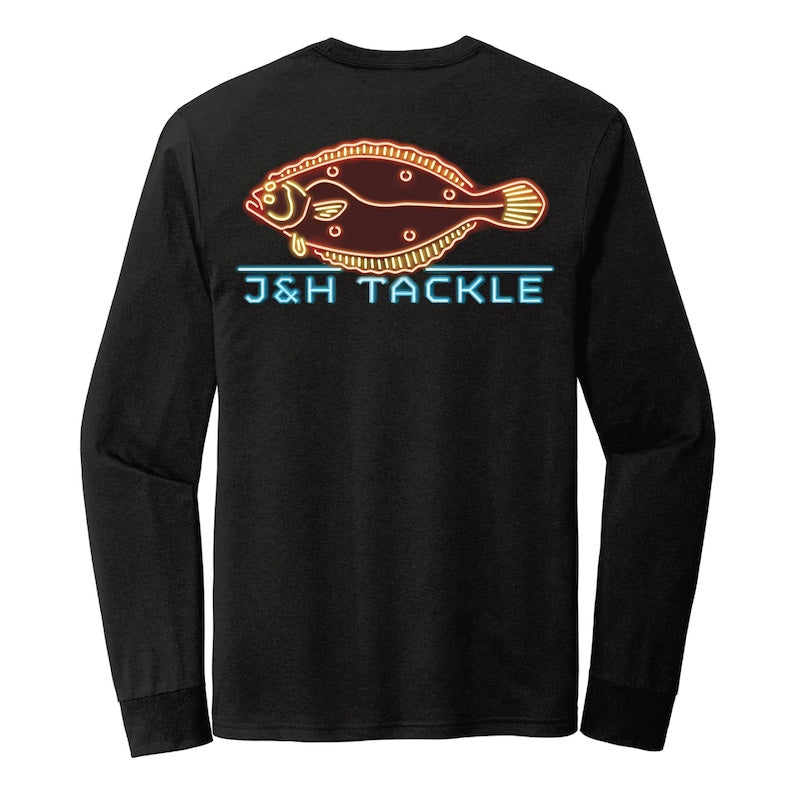 J&H Tackle Neon Fluke Long Sleeve T-Shirt