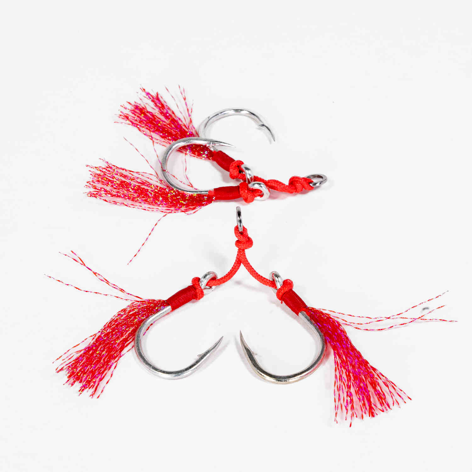 Johnny Jigs Feathered Twin Assist Hooks - J&H Tackle