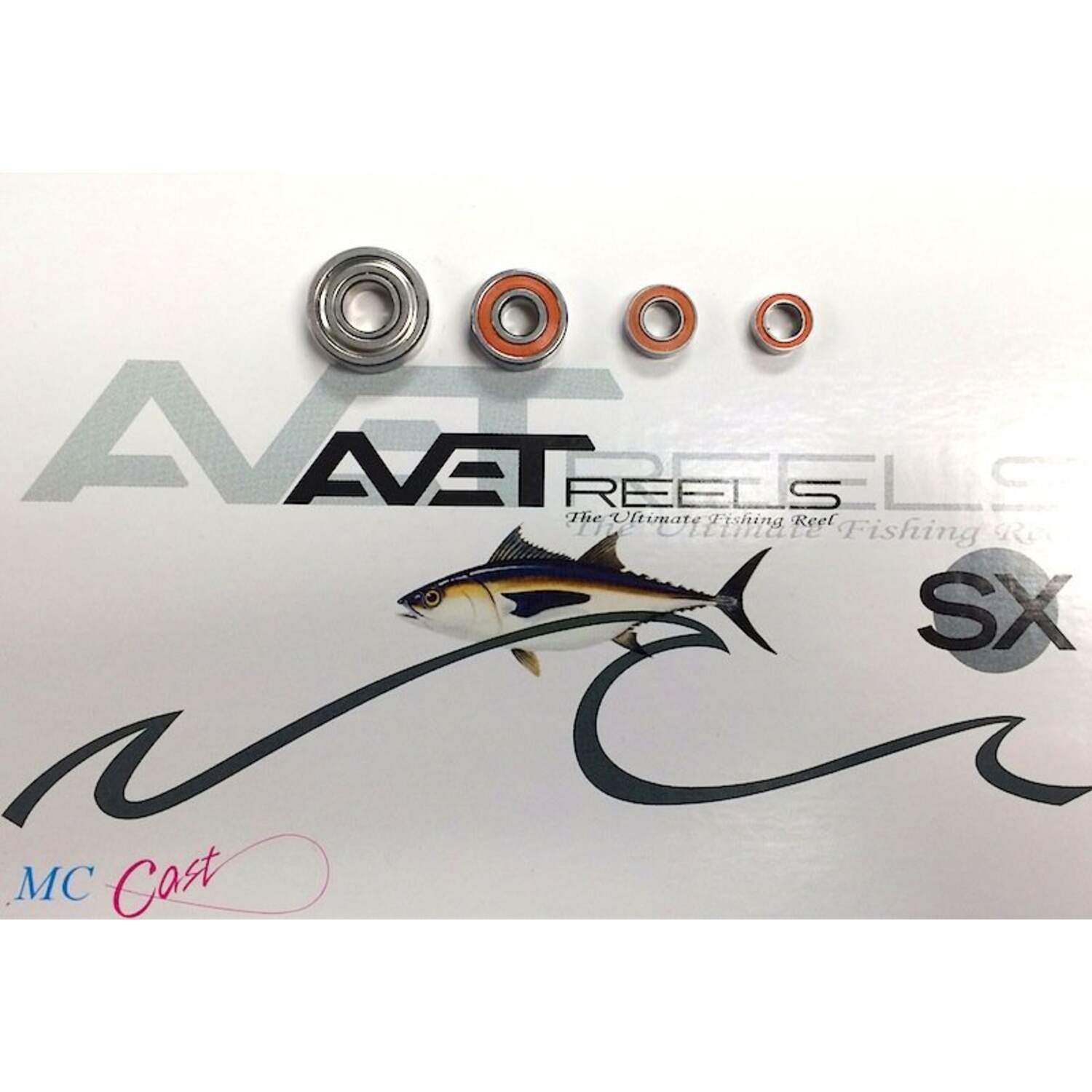 J&H Tackle Sealed ABEC-7 Ceramic Ball Bearing Upgrade Kit For Avet