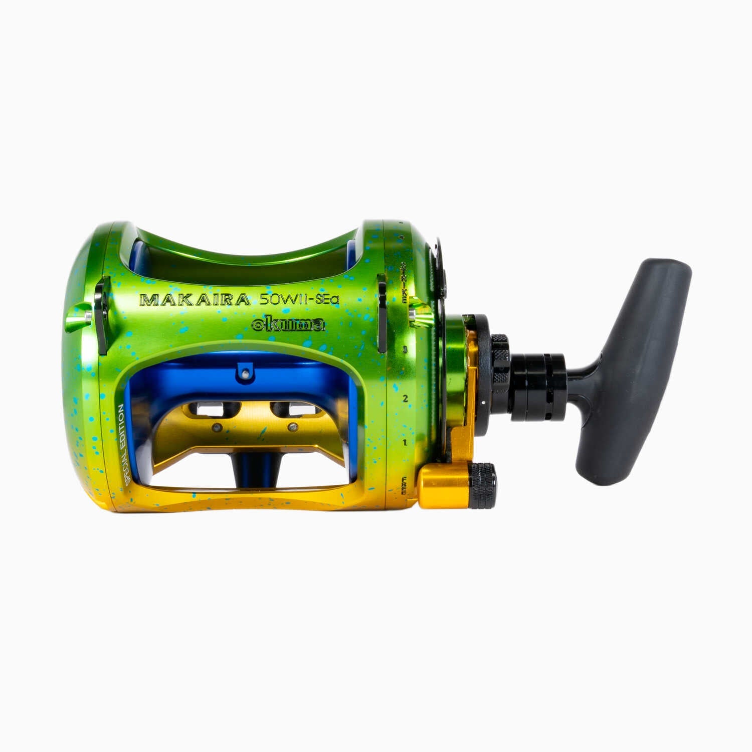 okuma 2 speed reels Cavalla 2-Speed Limited Edition Lever Drag Reels, 12N-II Midnight Blue Okuma Cavalla 2 Okuma Makaira Special Edition Mahi