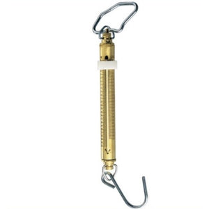 Manley 50lb Brass Fishing Scale w/ Tell-Tale Ring