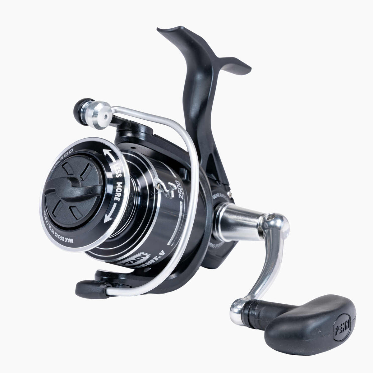 Penn Pursuit V Spinning Reels 2500 Handle;Penn Pursuit V Spinning Reels 2500 Sideplate;Penn Pursuit V Spinning Reels 2500 Top;Penn Pursuit V Spinning Reels 2500