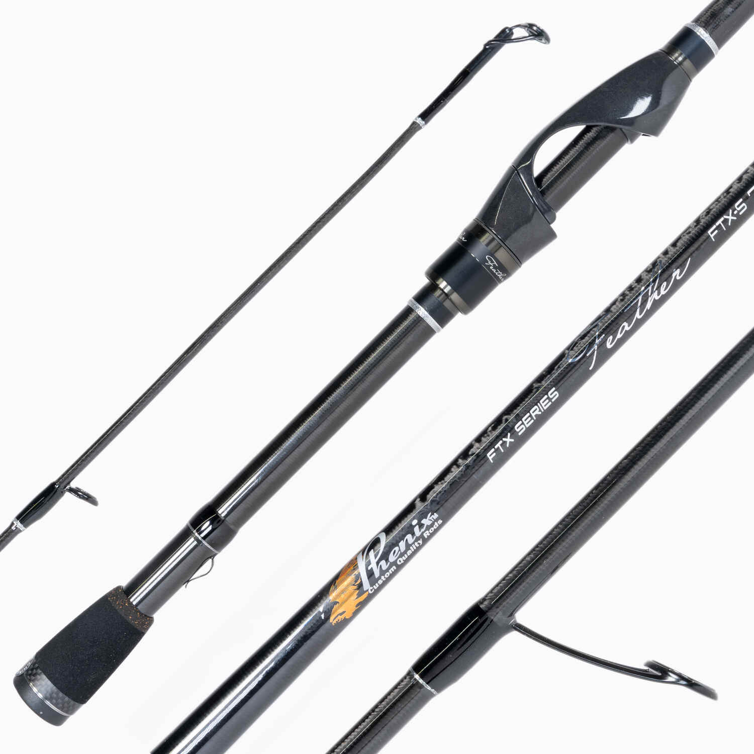 black phoenix fishing pole Phenix SX-S-1208-2 Diamond Surf Spinning Rod finicky corvina Phenix Black Diamond Spinning Rods