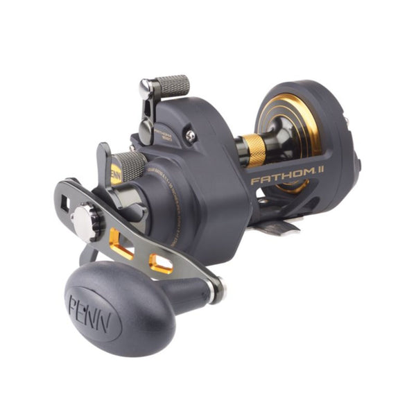 chunk with a star drag reel Penn FTHII30SD Fathom II Star Drag Conventional Reel
