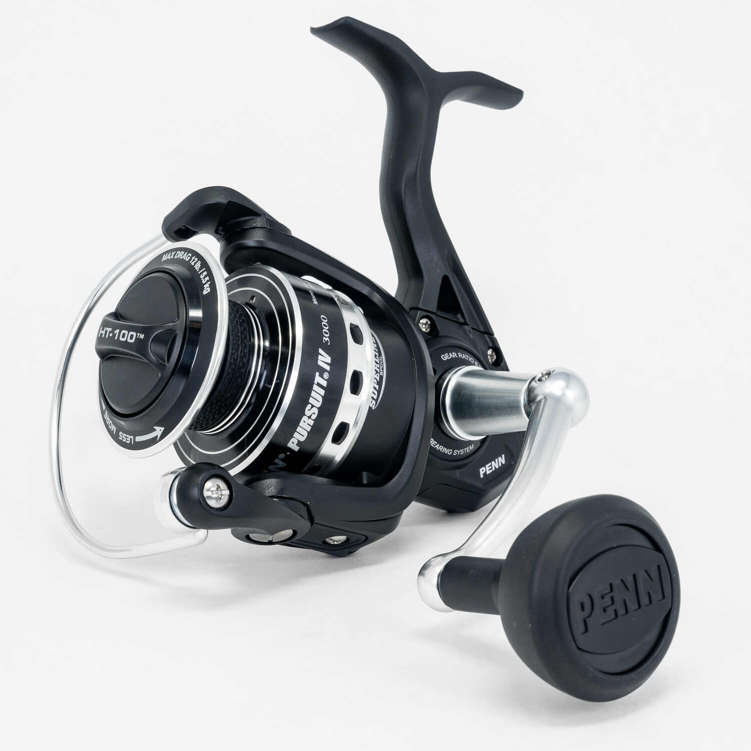 PENN Pursuit IV Spinning, vismolens, spinhaspels, zee - kustvissen, spinvissen, jig, lokaashaspel voor allround gebruik, boot, kajak, kust, uniseks, zwart zilver 3000 PENN Pursuit IV Spinning, vismolens, spinhaspels, zee - kustvissen, spinvissen, jig, lokaashaspel voor allround gebruik, boot, kajak, kust, uniseks, zwart zilver 3000