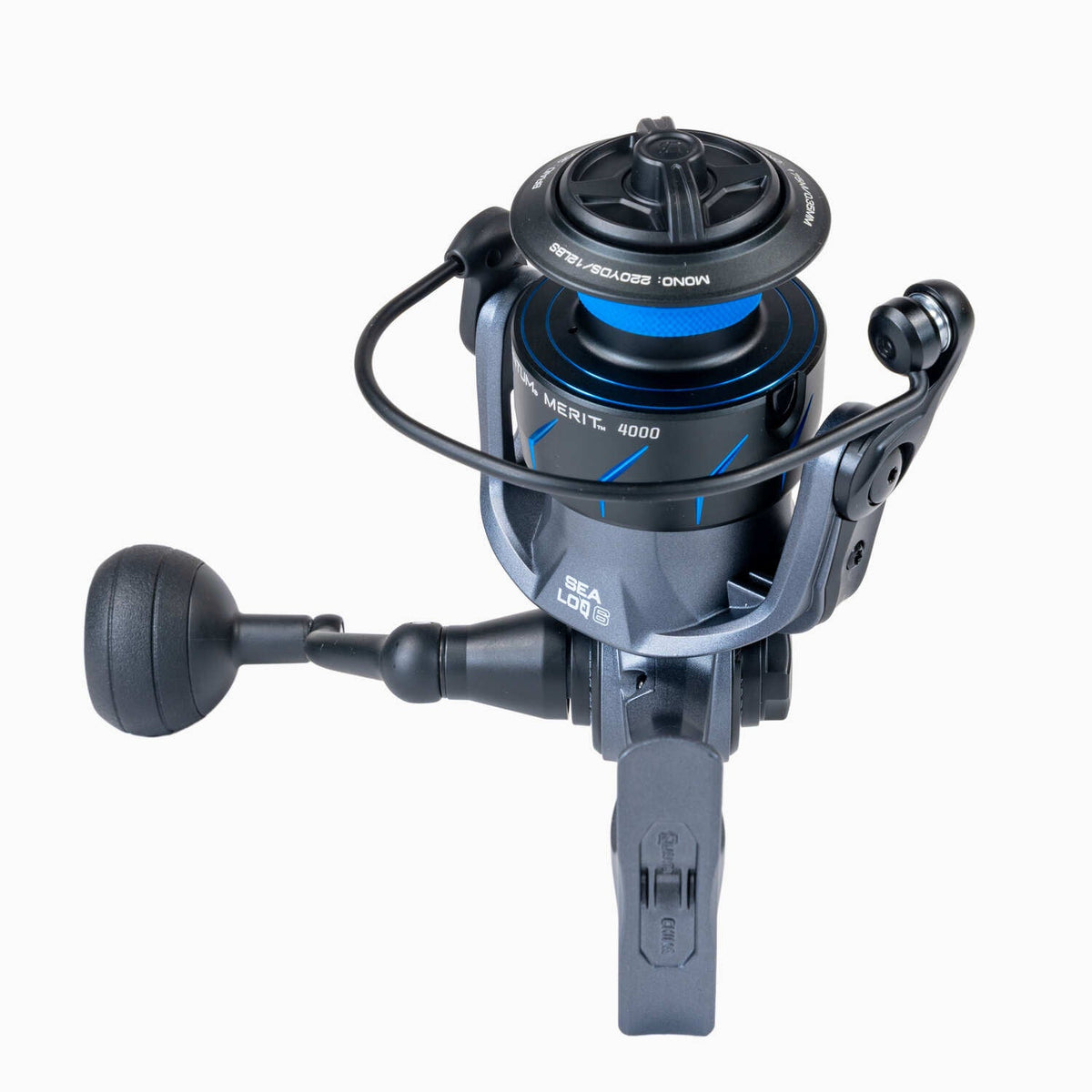 Quantum Merit Spinning Reels 4000;Quantum Merit Spinning Reels 4000 Handle;Quantum Merit Spinning Reels 4000 Foot;Quantum Merit Spinning Reels 4000 Sideplate