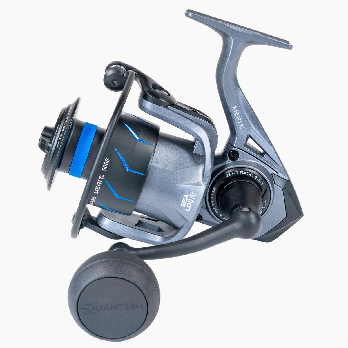 Quantum Merit Spinning Reels 5000;Quantum Merit Spinning Reels 5000 Handle;Quantum Merit Spinning Reels 5000 Foot;Quantum Merit Spinning Reels 5000 Sideplate