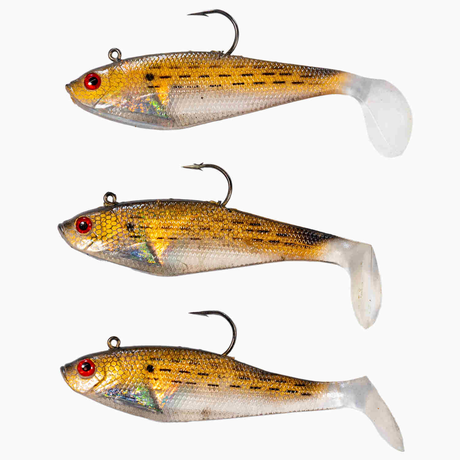 best baits and lured for pre storm fishing Storm WildEye Swim Shad Bunker; 4 in