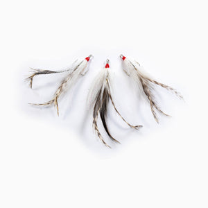 Striper Gear Buck Tail Treble Teasers w/ Feather